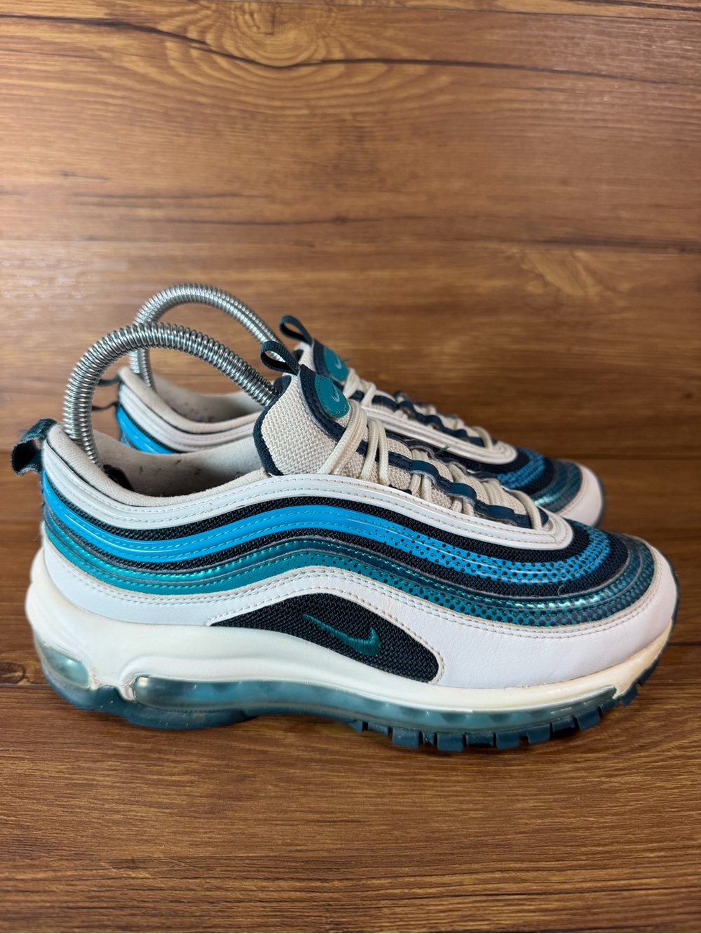 Nike Air Max 97 RF White Spirit Teal Women’s Size 6.5 (5Y) Shoes Sneakers